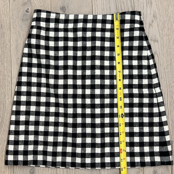 NWT JCrew Factory Wool-blend mini skirt in buffalo check, 00 - Picture 8 of 9